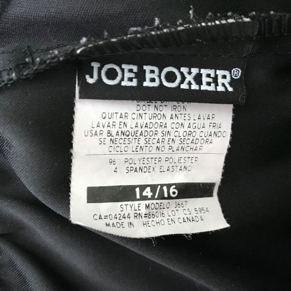 Vintage JOE BOXER Girl's Flare Formal Dress Pants Size 14/16 Black - Picture 12 of 12